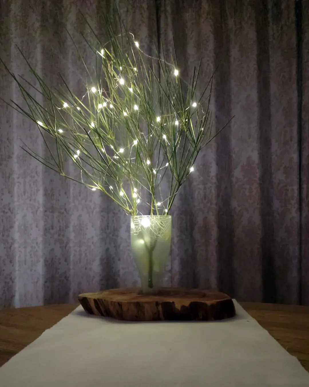 El Yapımı LED Dallı Masa Üstü Aydınlatma