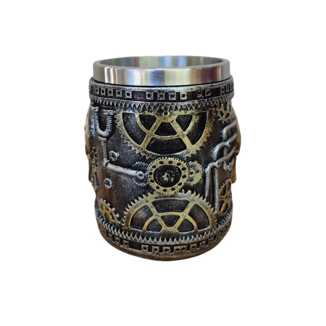 Steampunk Kafatası Tasarımlı Kupa Bardak