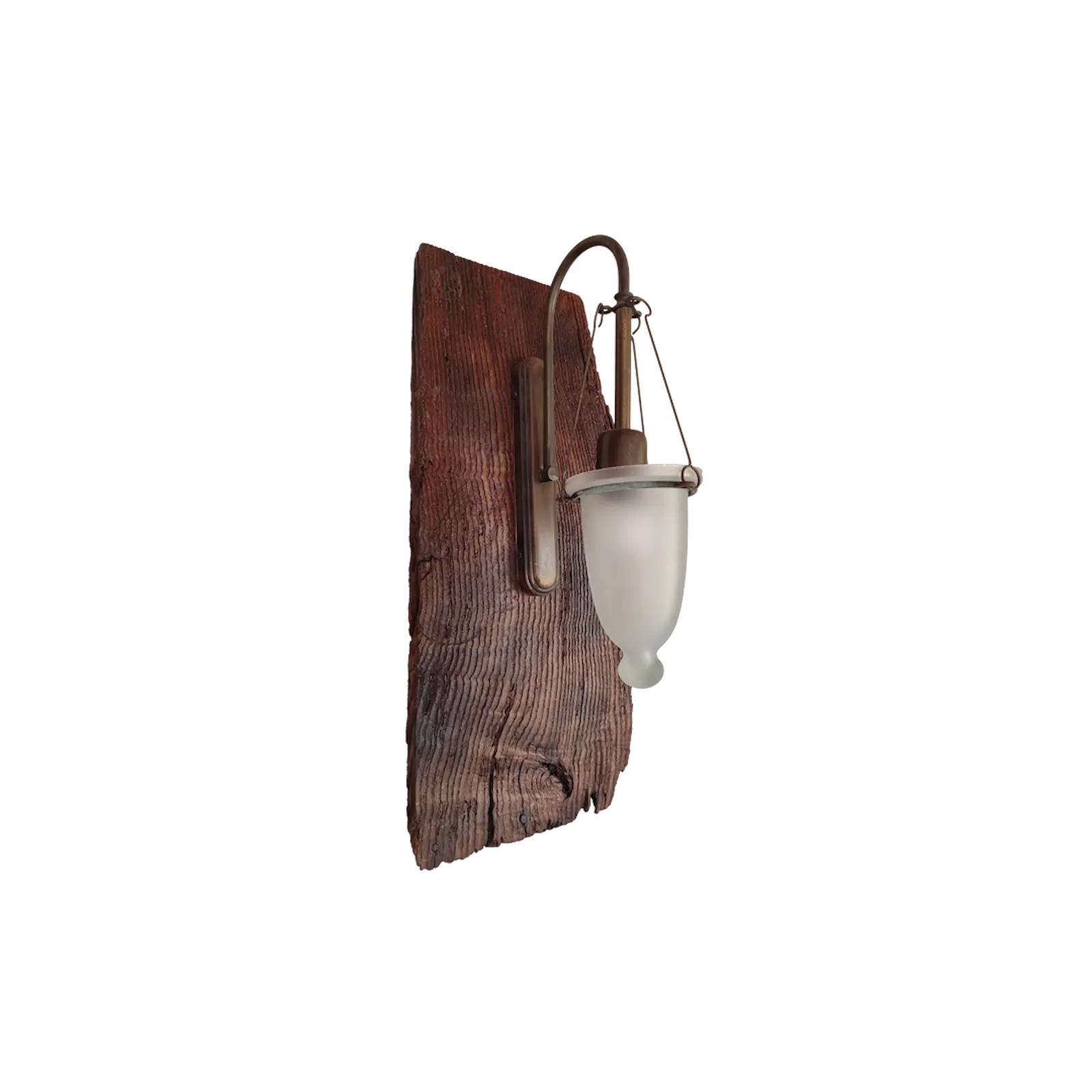 El yapımı Ahşap Aplik Rustik Lamba