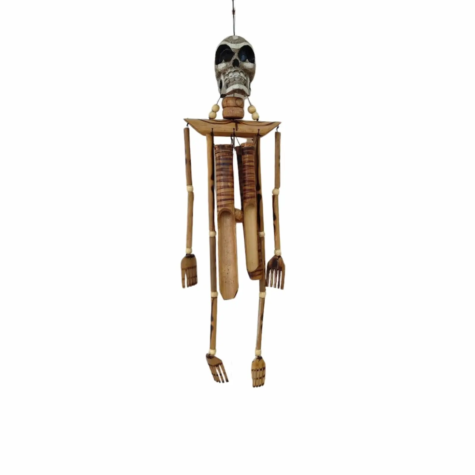 Bambu Kurukafa Rüzgar Çanı & Rüzgar Gülü