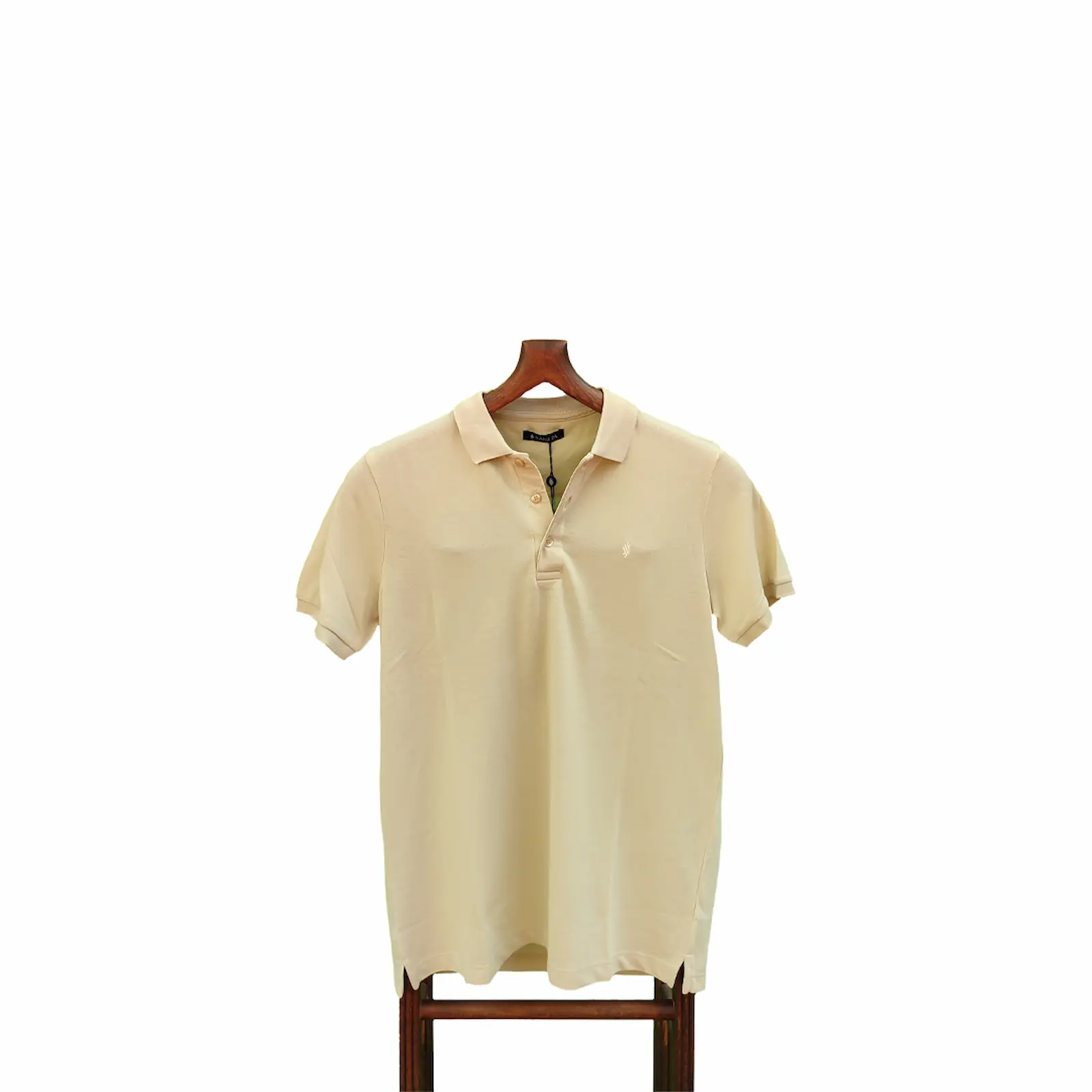 Bej Cepsiz Polo Yaka T-Shirt 