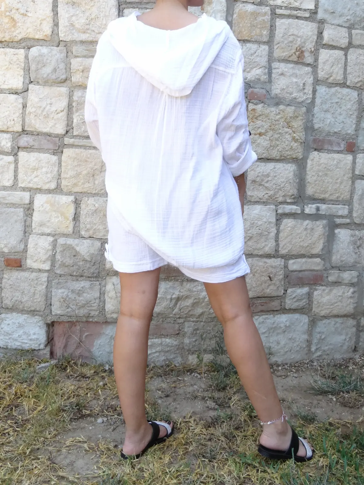 Beyaz Müslin Alt-Üst Takım