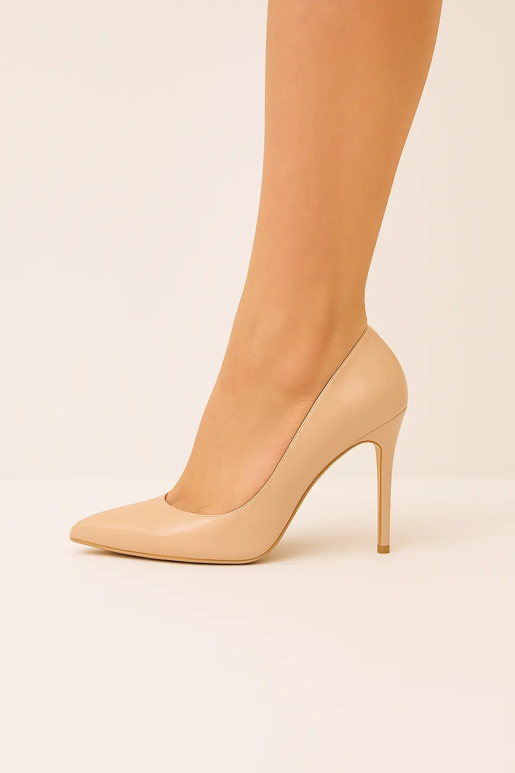 Pudra Rengi Stiletto Topuklu Ayakkabı