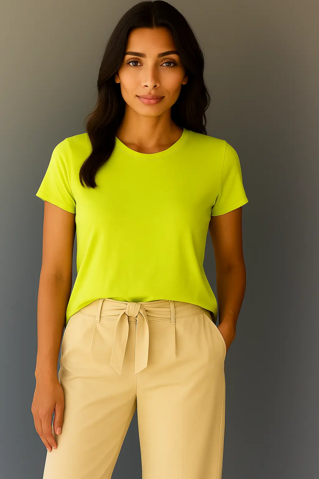 Fıstık Yeşili Bayan T-Shirt