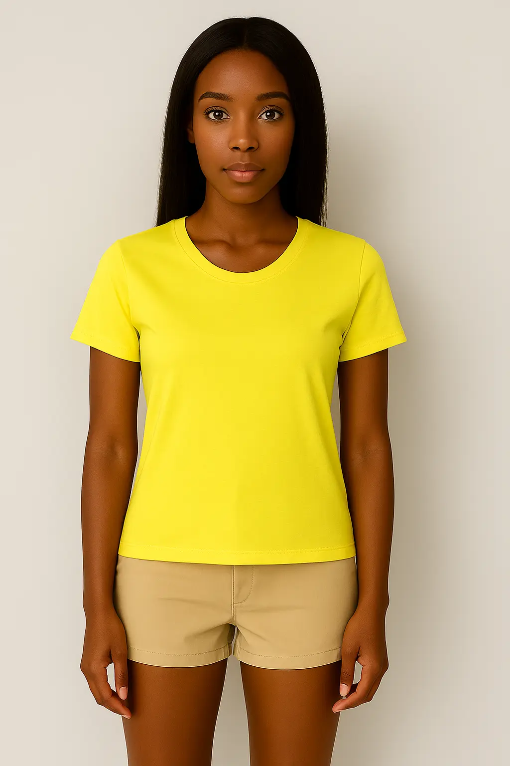 Sarı T-Shirt Kadın