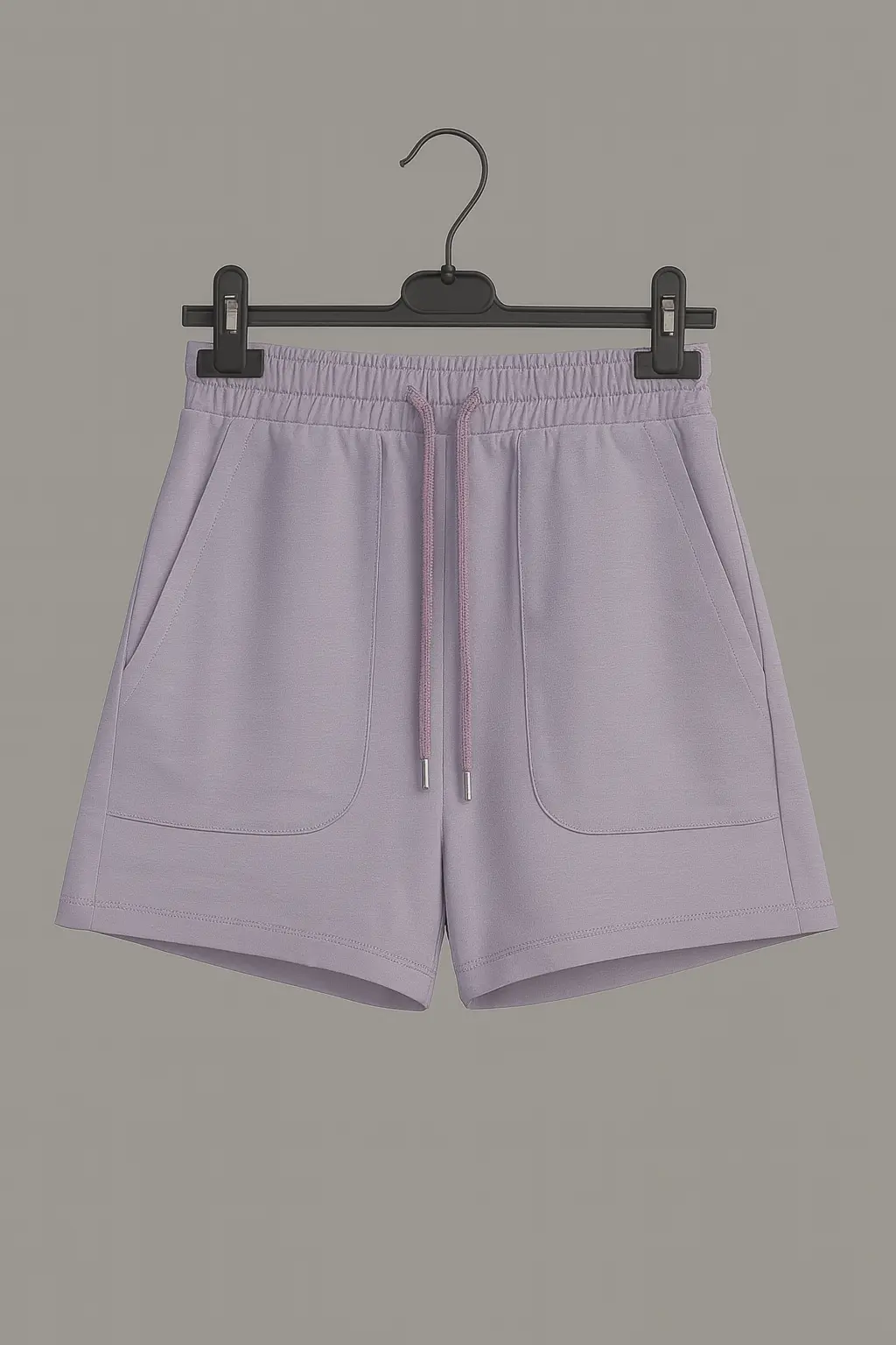 Lila Cepli Bağlama Detaylı Kadın Şort