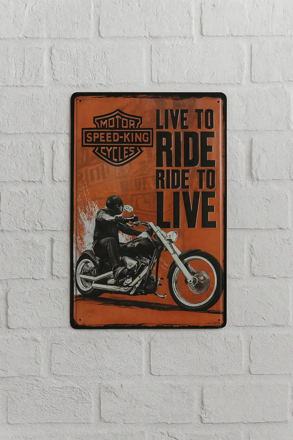 Live To Ride Metal Plaka