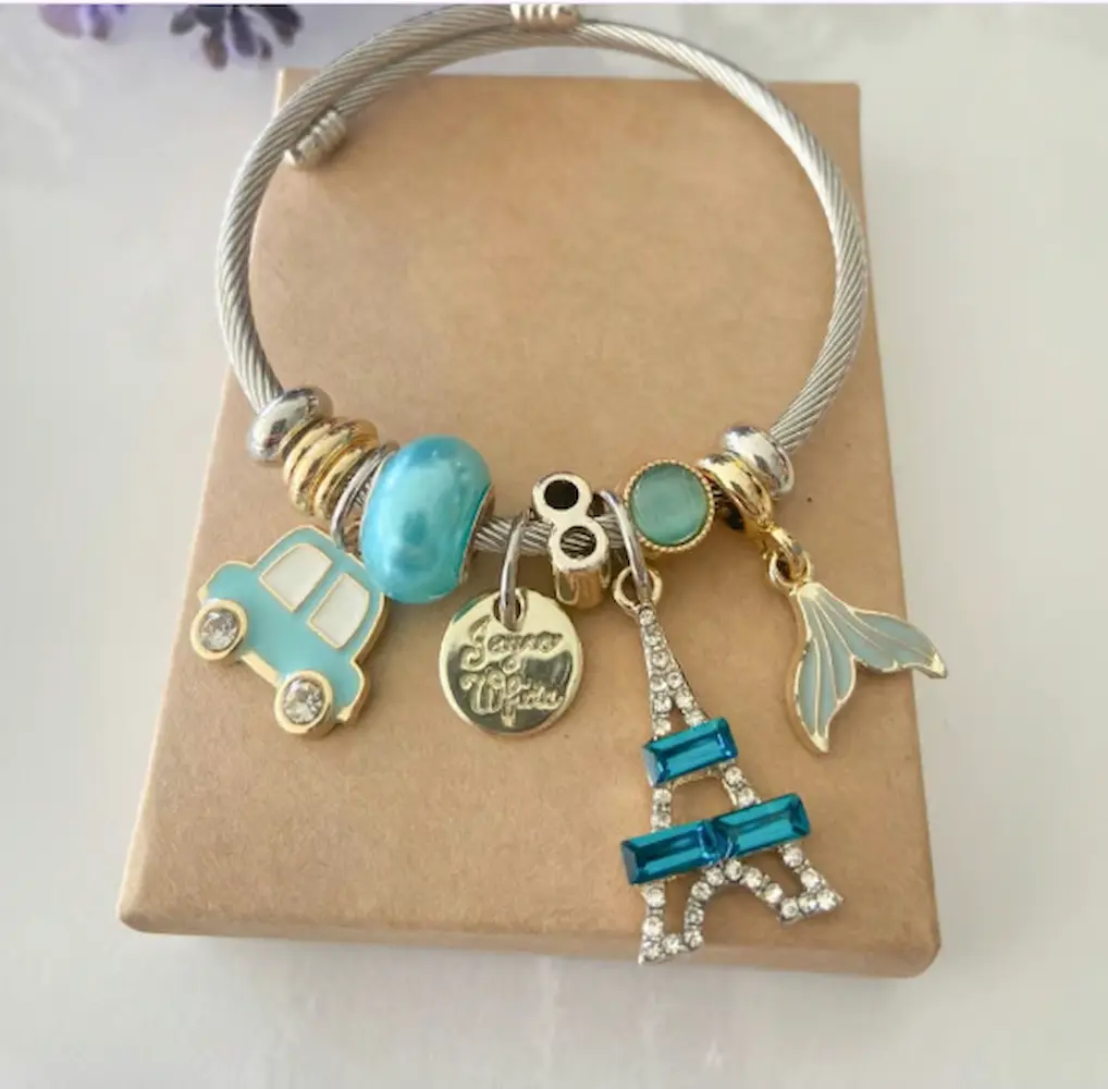 Eyfel Figürlü Charm Bileklik