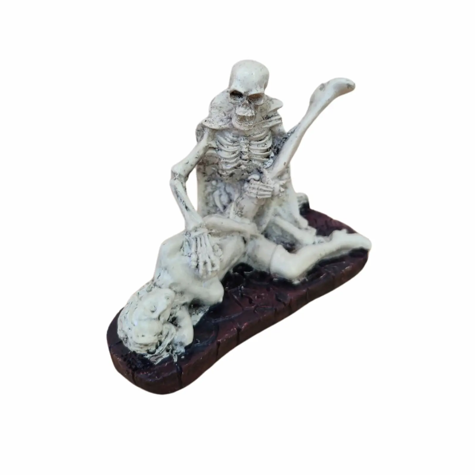 İskelet ve Kadın Aşkı Temalı Biblo Heykel