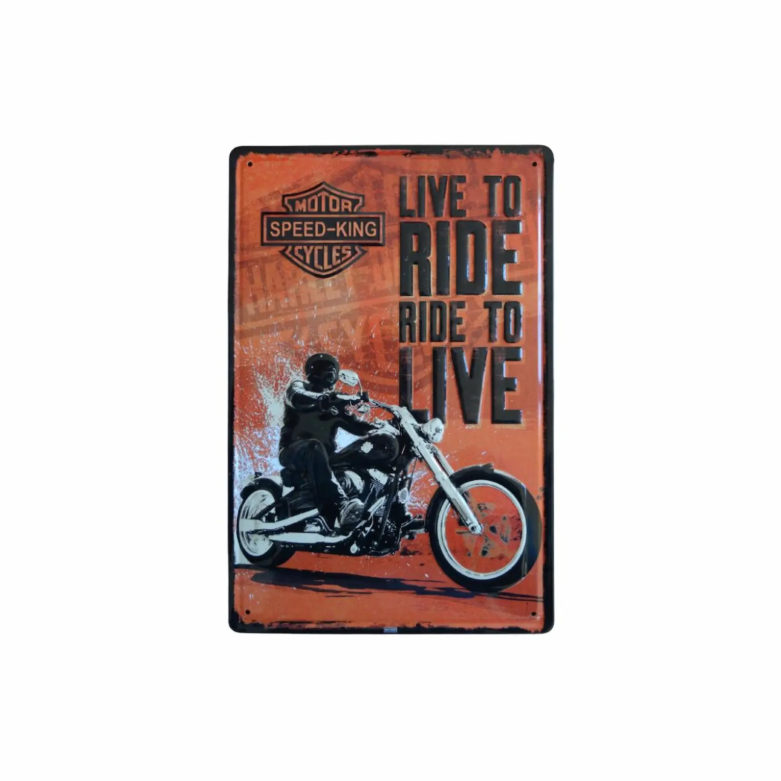 Live To Ride Metal Plaka