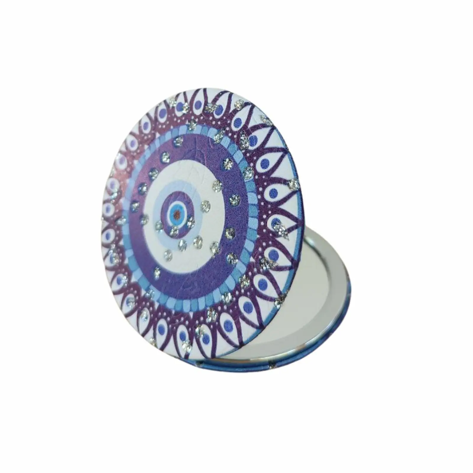 Nazar Boncuklu Mavi El Aynası