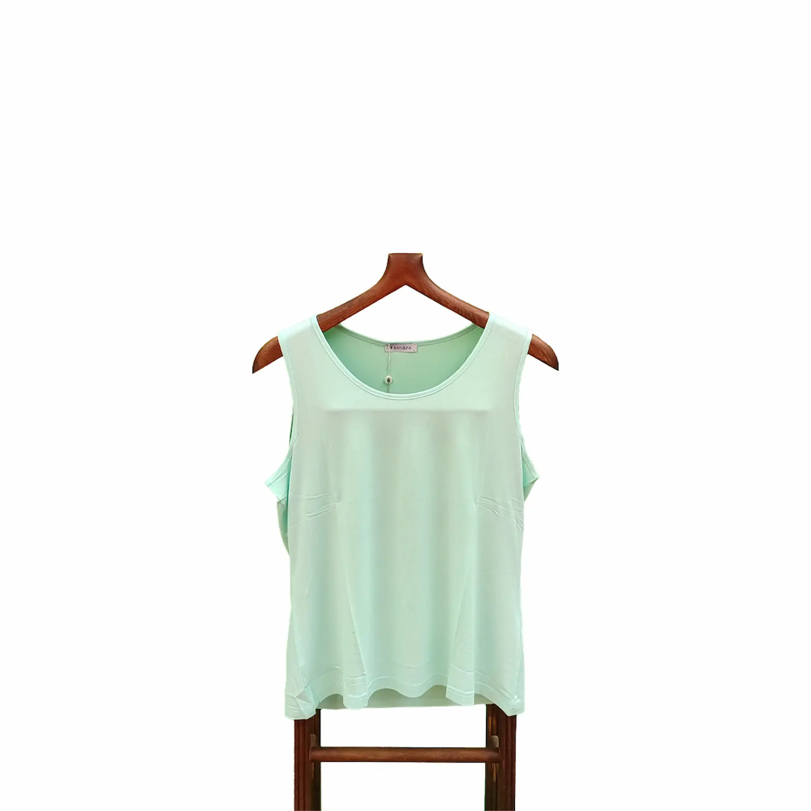 Mint Yeşili Kolsuz Bluz