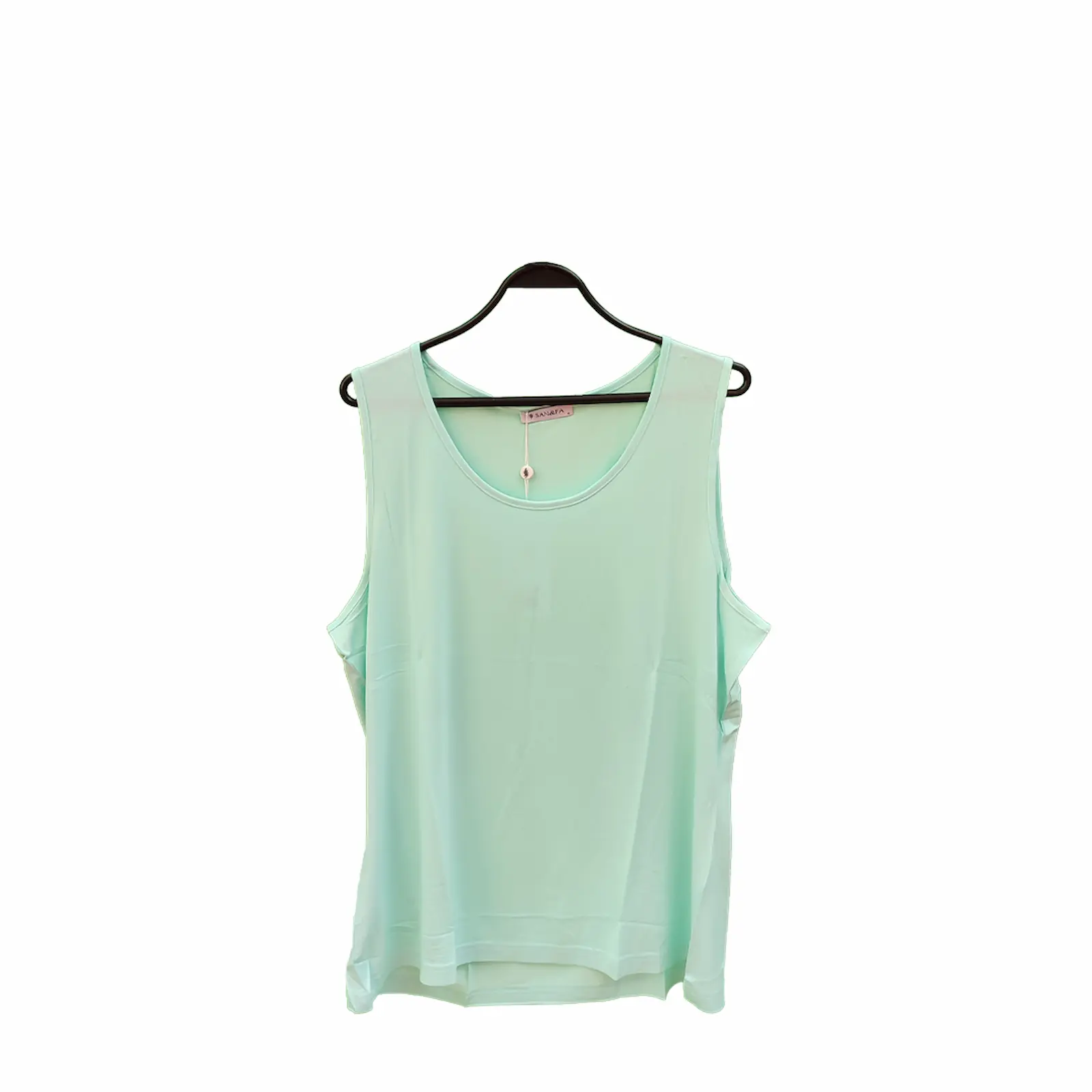 Mint Yeşili Kolsuz Bluz