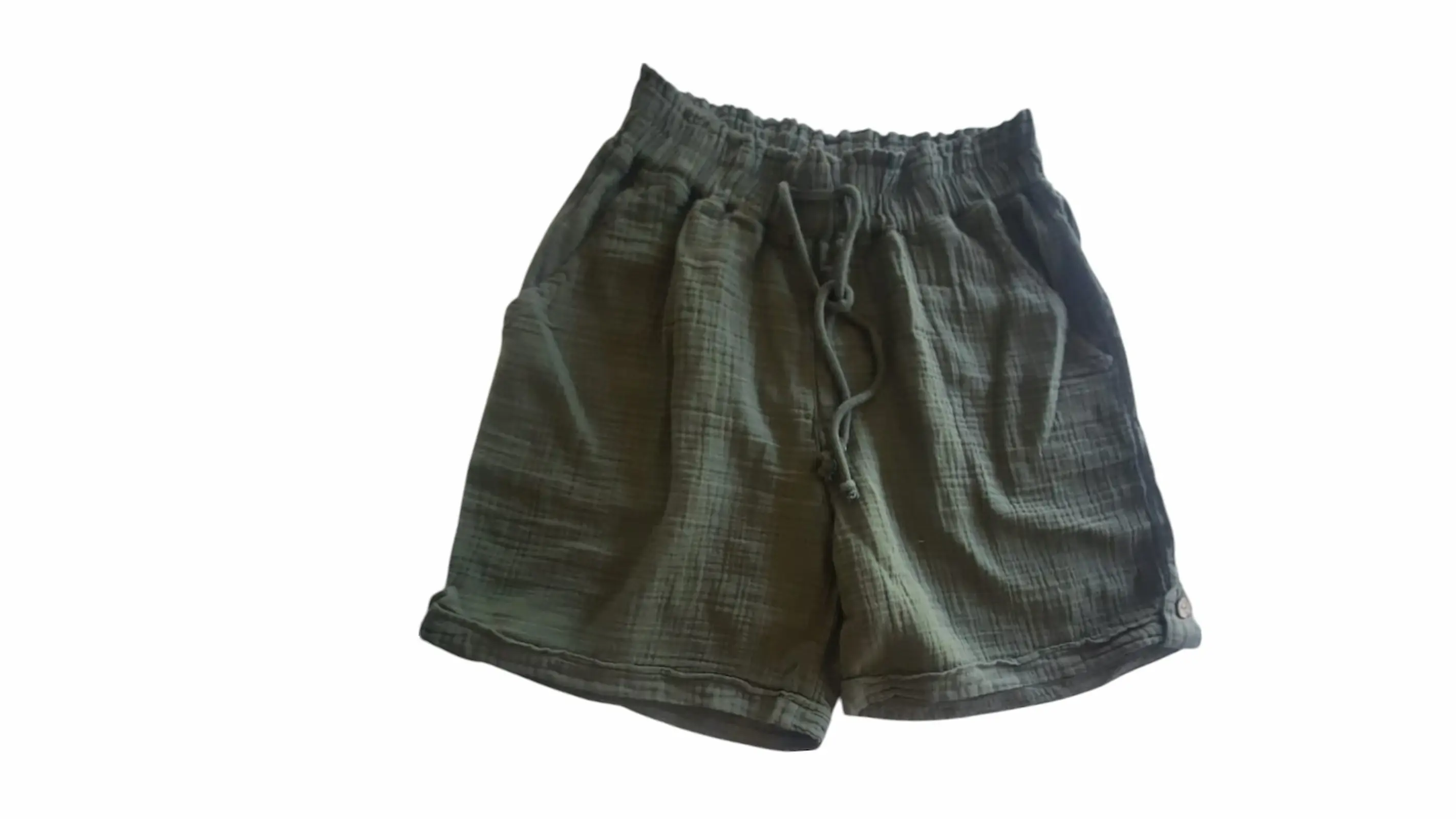 Yeşil Müslin Şort