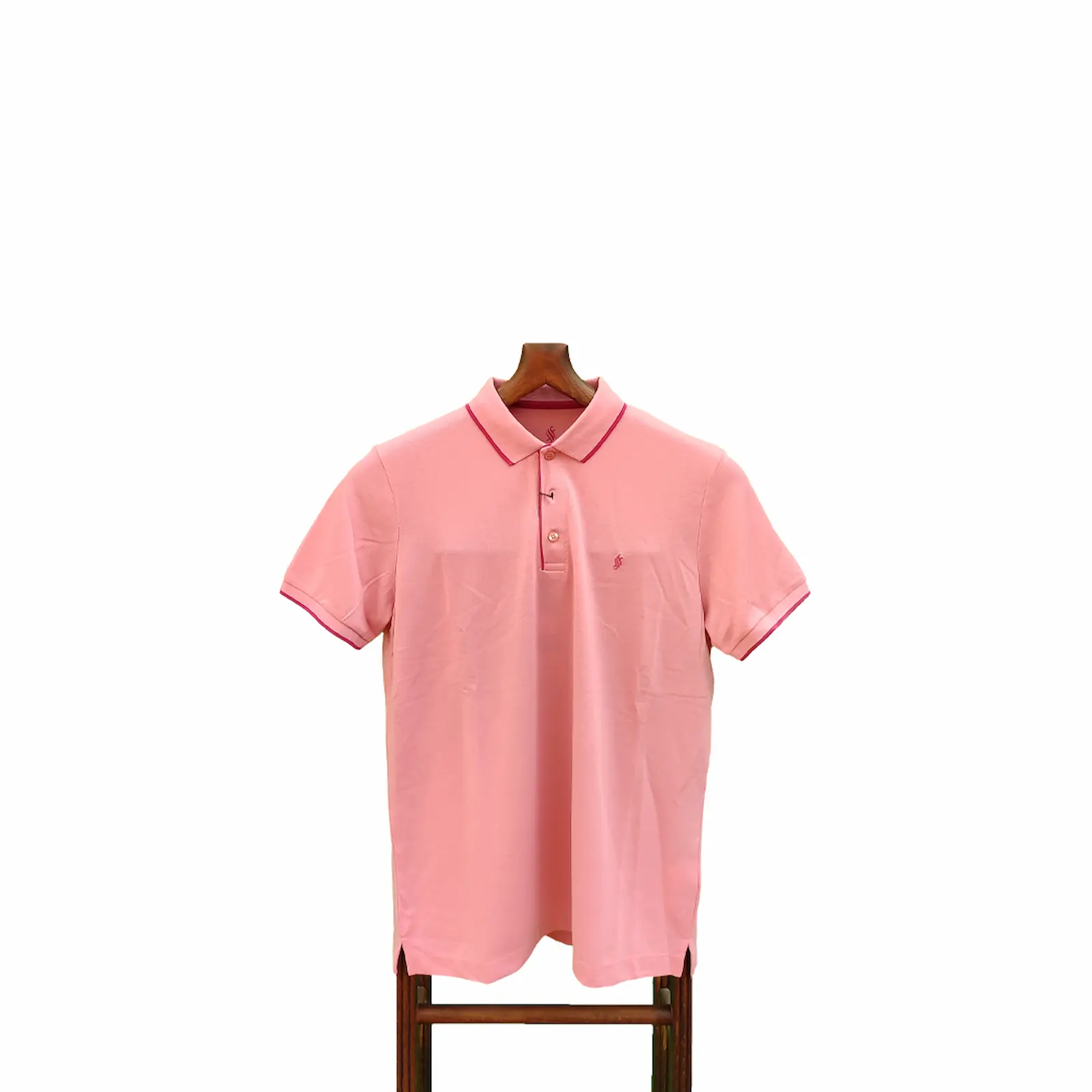 Pembe Polo Yaka T-Shirt