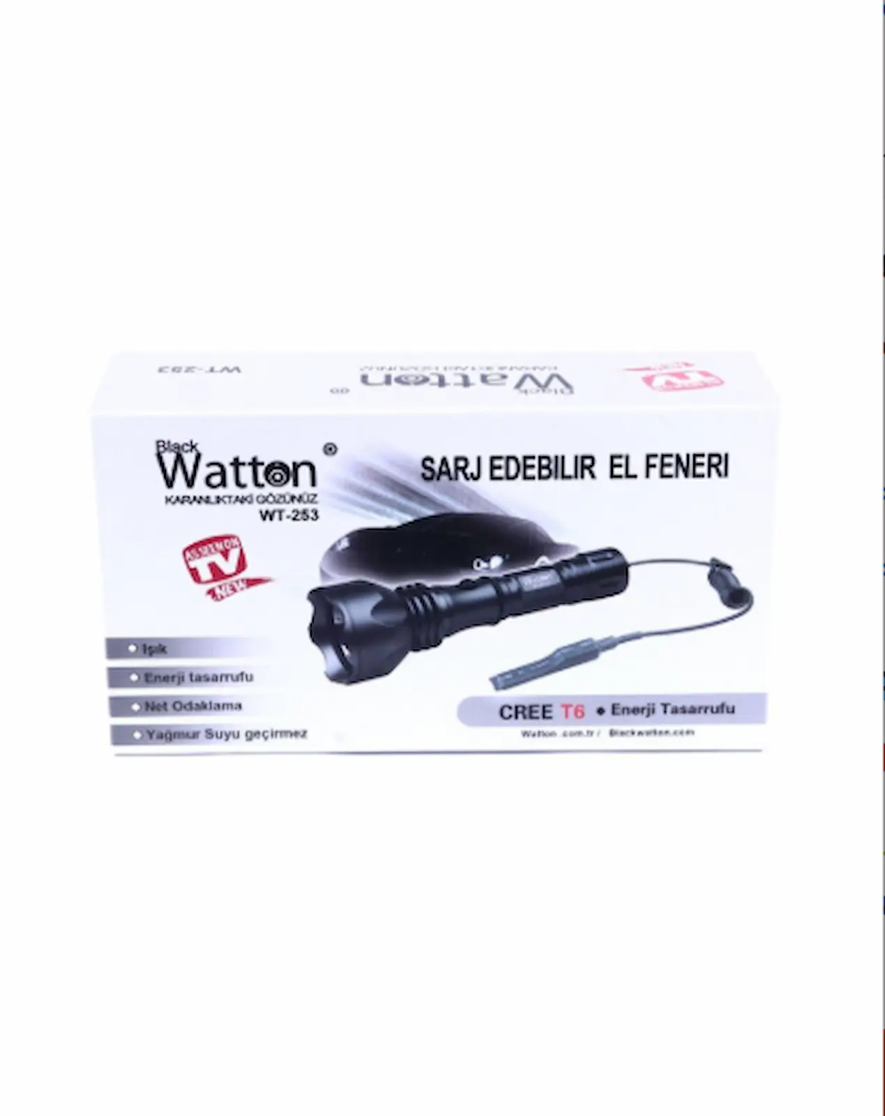 Watton Wt-253 Şarjlı Tüfek Feneri
