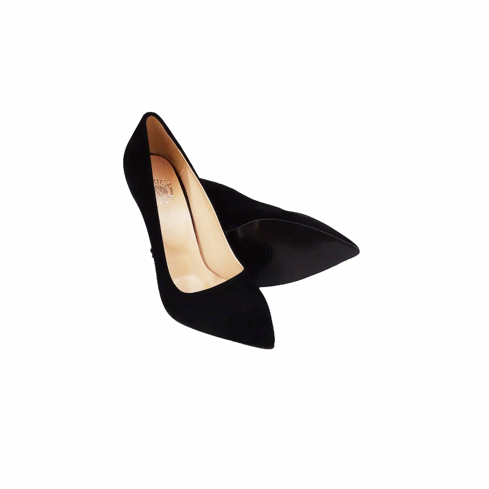 Siyah Süet İnce Topuklu Stiletto