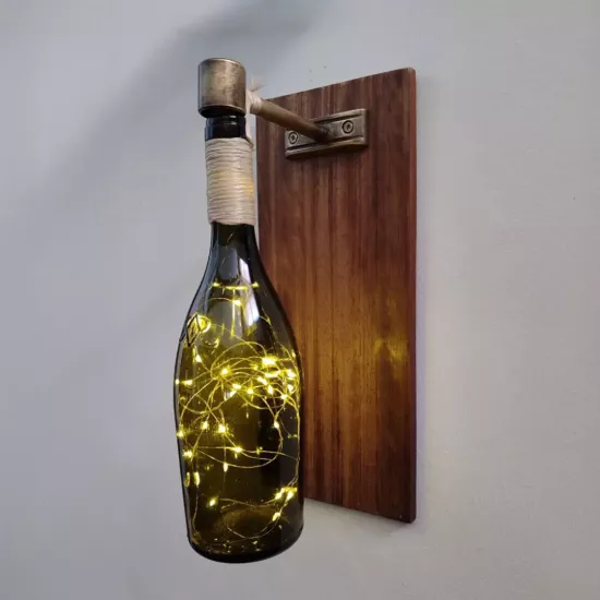 Cam Şişe LED Duvar Lambası