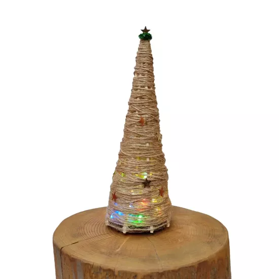 Rustik LED Işıklı Mini Yılbaşı Ağacı | Mettas.shop