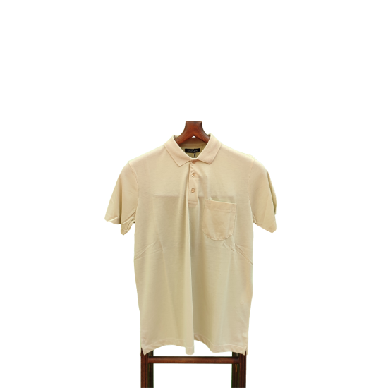 Bej Cepli Polo Yaka T-Shirt