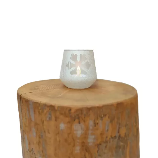 Beyaz Kar Tanesi Mumluk | Mettas.shop