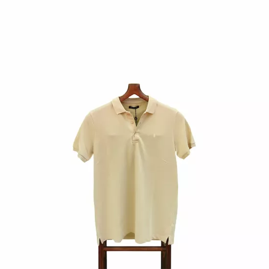 Erkek Bej Cepsiz Polo Yaka T-Shirt 
