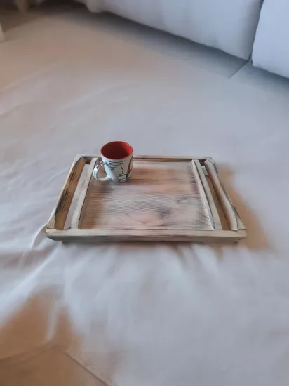 El Yapımı Ahşap Tepsi