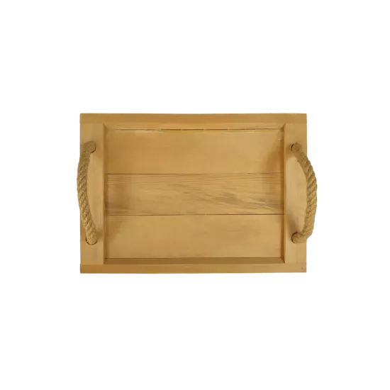 El Yapımı Ahşap İpli Tepsi