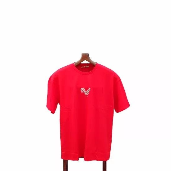 Kırmızı Ön Horoz Arka Phokai T-Shirt