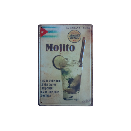 Majito Detaylı Metal Plaka