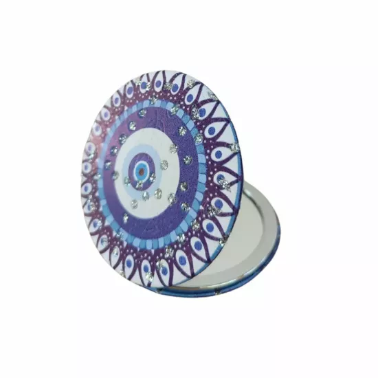 Nazar Boncuklu Mavi El Aynası