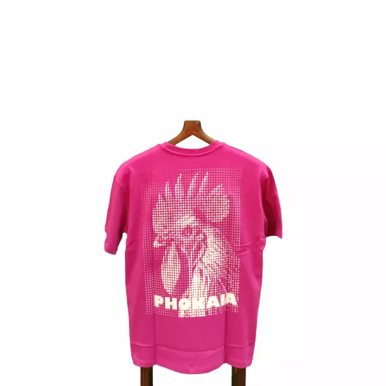 Phoçaia Pembe Tişört | Sanatsal Baskı & Cesur Renk