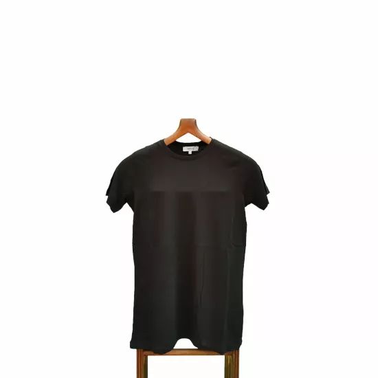 Siyah Bisiklet Yaka T-Shirt