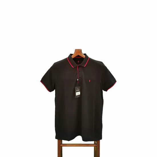 Siyah Polo Yaka Erkek Tişört