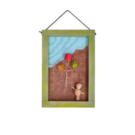 Doğal Malzemeler Çocuk Tablosu