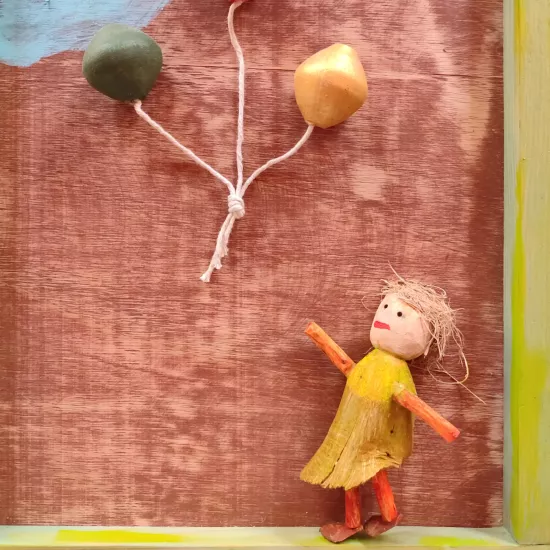 Doğal Malzemeler Kız Çocuk Tablosu