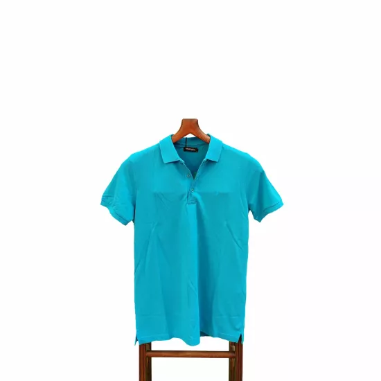 Erkek Turkuaz Polo Yaka T-shirt