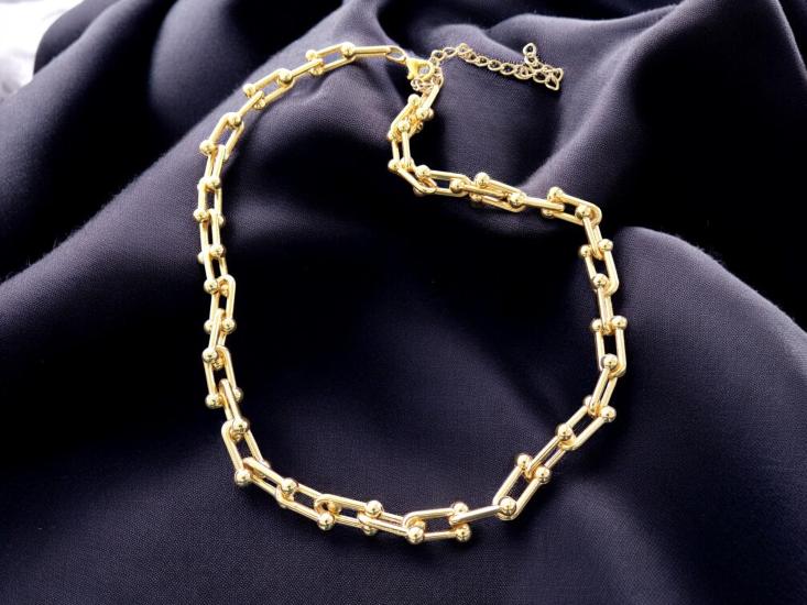 Gold Renkli Zincir Kolye