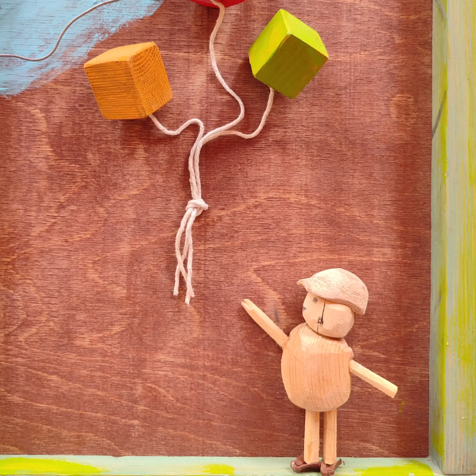 Doğal Malzemeler Çocuk Tablosu