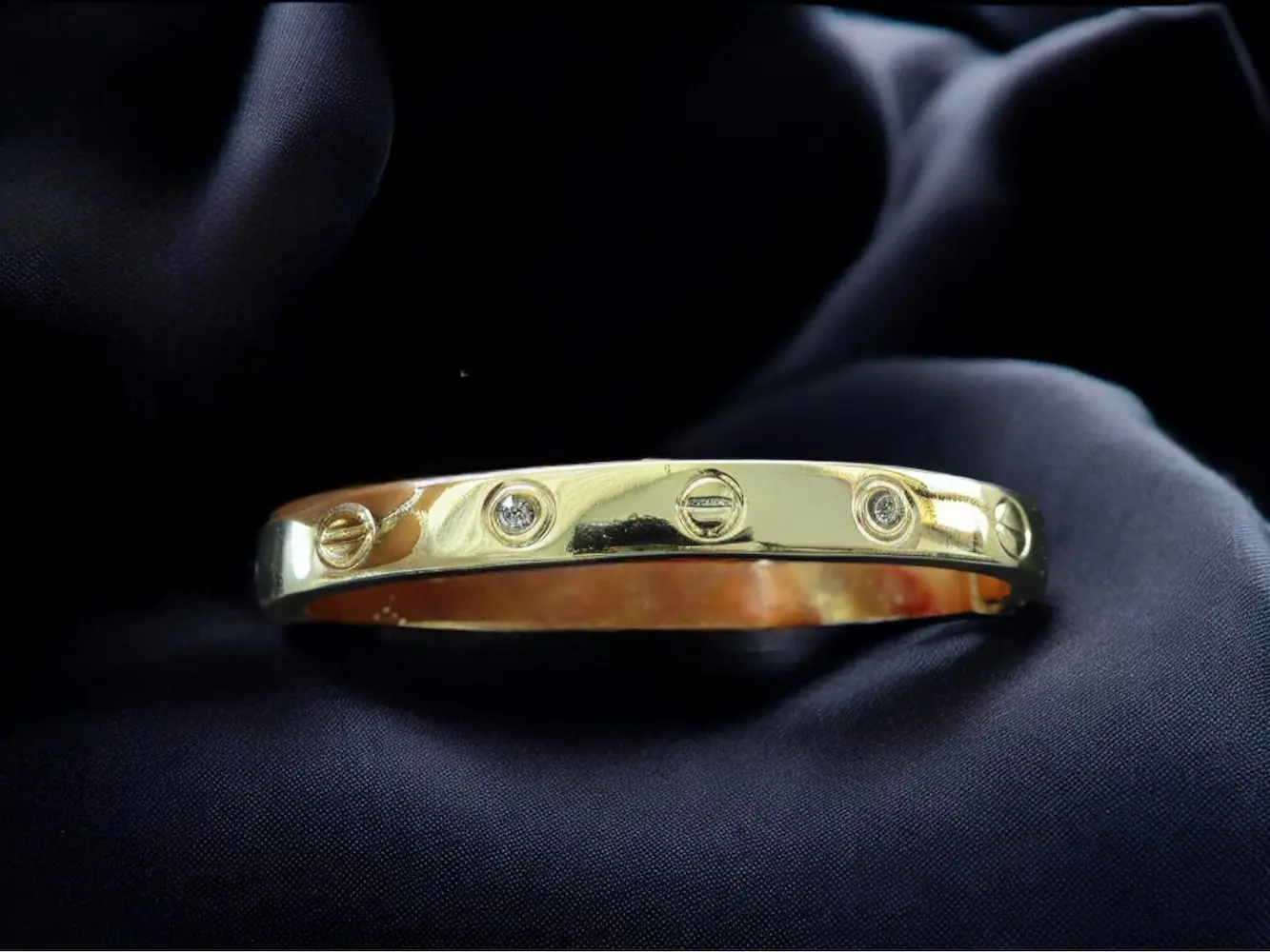 Gold Kelepçe Bilezik