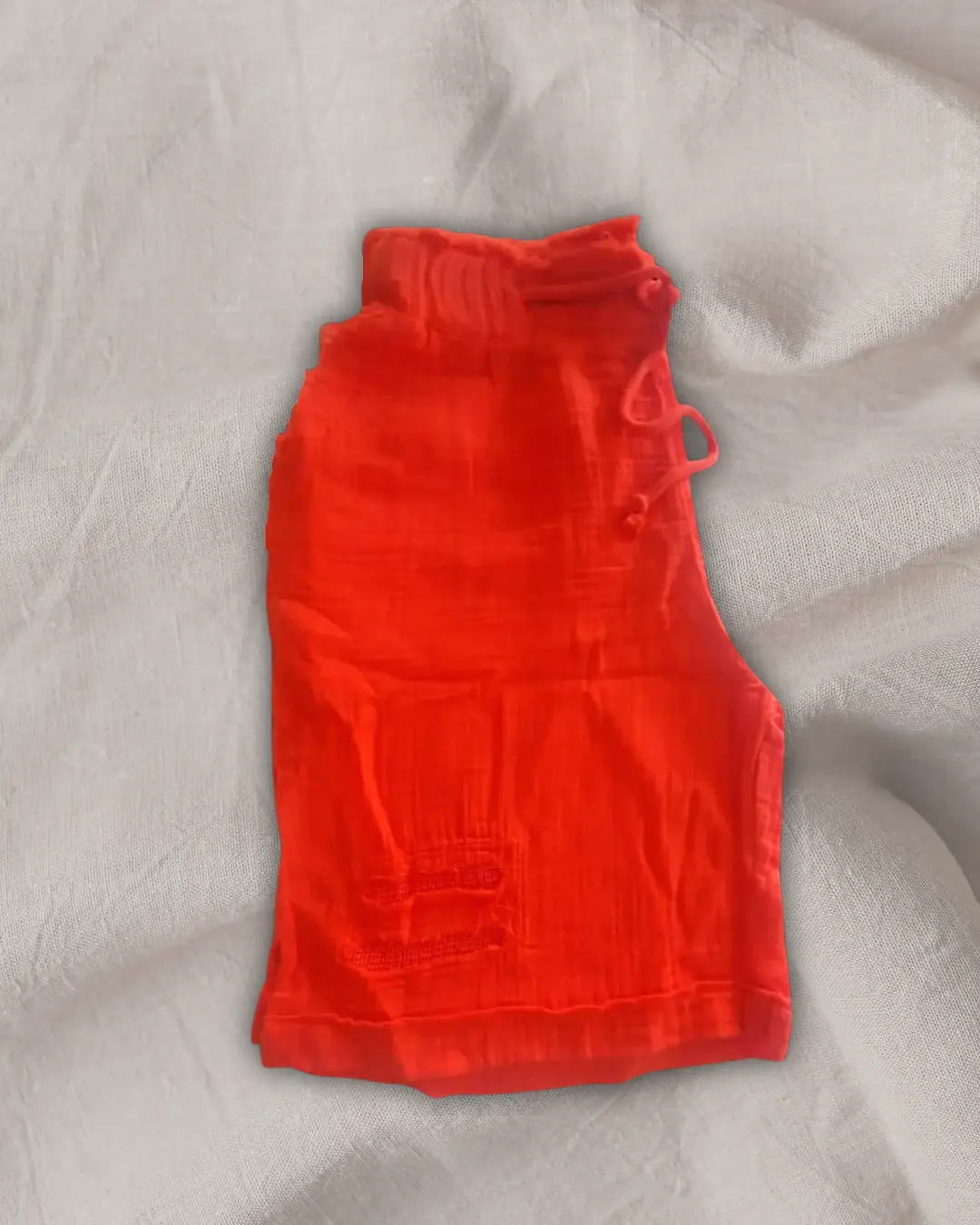 Turuncu Müslin Şort