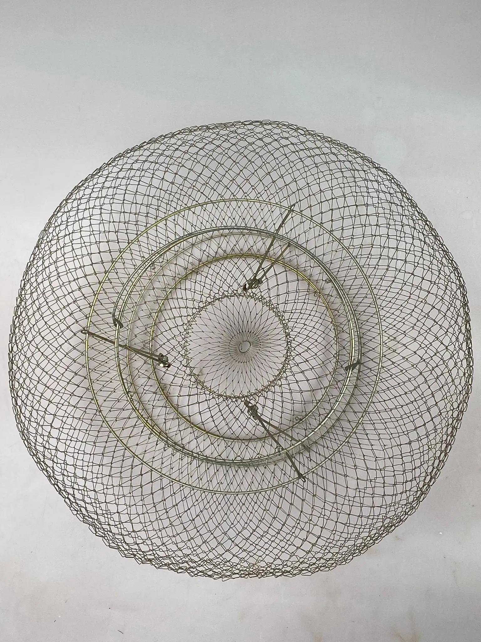 Katlanabilir Tel Balık Sepeti